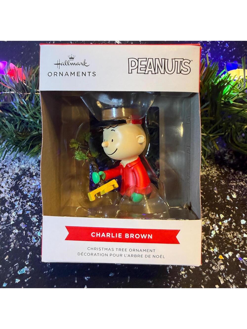 Peanuts - Charlie Brown and His Christmas Tree - Hallmark Ornament - NRFB